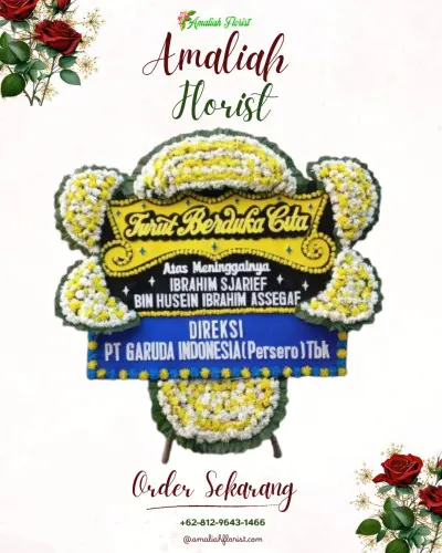 Papan Bunga Duka di Karang Asem